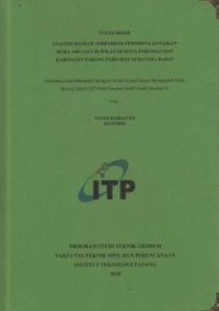 Image of Analisis Daerah Terdampak Fenomena Kenaikan Muka Air Laut di Wilayah Kota Pariaman dan Kabupaten Padang Pariaman Sumatera Barat