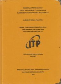 Image of Pekerjaan Peningkatan Jalan Manggopoh - Padang Luar Kabupaten Agam dan Kota Bukittinggi