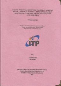 Image of Grafik Penentuan Komposisi Campuran Agregat Untuk Campuran Material Pengaspalan Jalan Menggunakan Metode Digital Diffrerential Analyzer (DDA)