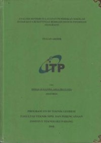 Image of Analisis Distribusi Layanan Pendidikan Sekolah Dasar Kota Bukittinggi Berbasis Sistem Informasi Geografis