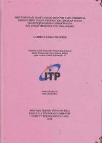 Image of Implementasi Konfigurasi Hotspot Pada Mikrotik RB951UI-2HND di SMA Negeri 1 Kecematan Suliki Oleh PT. Indonesia Comnets Plus Strategic Business Unit Pekanbaru