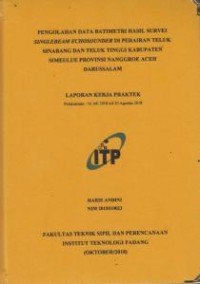 Image of Pengolahan Data Batimetri Hasil Survei Singlebeam Echosounder di Perairan Teluk Sinabang dan Teluk Tinggi Kabupaten Simeulue Provinsi Nanggroe Aceh Darussalam