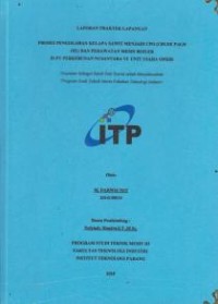 Image of Proses Pengolahan Kelapa Sawit Menjadi CPO (Crude Palm Oil) dan Perawatan Mesin Boiler di PT Perkebunan Nusantara VI Unit Usaha Ophir