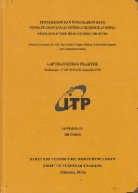 Image of Pengukuran dan Pengolahan Data Pendaftaran Tanah Sistematis Lengkap (PTSL) dengan Metode Real Kinematik (RTK)