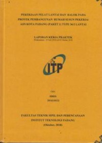 Image of Pekerjaan Pelat Lantai dan Balok Pada Proyek Pembangunan Rumah Susun Pekerja/ASN Kota Padang (Paket 1) Type 36/2 Lantai