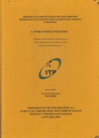 Image of Pekerjaan Struktur Balok Pada Proyek Pembangunan Gedung RSUD Kabupaten Padang Pariaman