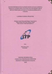 Image of Sistem Informasi Manajemen Kepegawaian (Simpeg) Sebagai Laporan Bulanan Pegawai di Sekretariat Dewan Perwakilan Rakyat Daerah (DPRD) Kota Padang