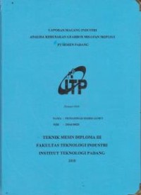 Image of Analisa Kerusakan Gearbox Millfan 3R2P11G1