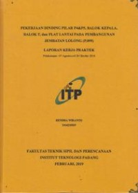 Image of Pekerjaan Dinding Pilar P4 &P5, Balok Kepala, Balok T, dan Plat Lantai Pada Pembangunan Jembatan Lolong (P.099)