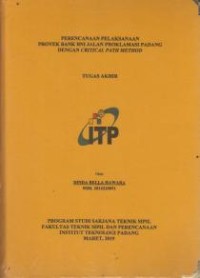 Image of Perencanaan Pelaksanaan Proyek Bank BNI Jalan Proklamasi Padang dengan Critical Path Method