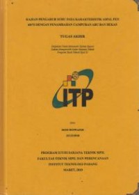 Image of Kajian Pengaruh Suhu Pada Karakteristik Aspal 60/70 dengan Penambahan Campuran Abu Ban Bekas