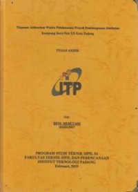 Image of Tinjauan Addendum Waktu Pelaksanaan Proyek Pembangunan Jembatan Kampung Baru Nan XX Kota Padang