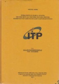 Image of Perbandingan Harga Analisa Metode Bow dan Metode SNI Pada Proyek Pembangunan Gedung Kuliah N IAIN Bukittinggi