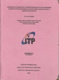 Image of Penerapan Teknologi Augmented Reality Pada Promosi Kampus untuk Penerimaan Mahasiswa Baru Institut Teknologi Padang