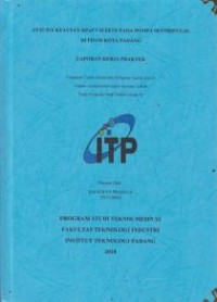 Image of Analisa Keausan Shaft Sleeve Pada Pompa Sentrifugal di PDAM Kota Padang