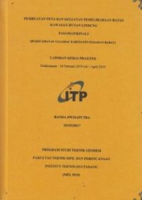 Image of Pembuatan Peta dan Kegiatan Pemeliharaan Batas Kawasan Hutan Lindung Pasaman/Kinali (di Kecamatan Talamau Kabupaten Pasaman Barat)