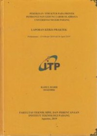 Image of Pekerjaan Struktur Pada Proyek Pembangunan Gedung Labor Olahraga Universitas Negeri Padang